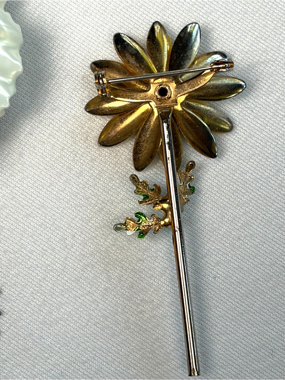 Vintage & Modern 6-Brooch Bundle: Flowers, Giovanni, Sterling/gold filled, GUC - Picture 9 of 13
